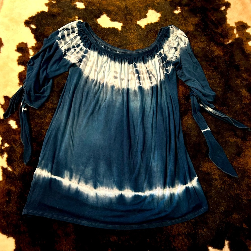 Urban X Tie Dye Teal Blouse